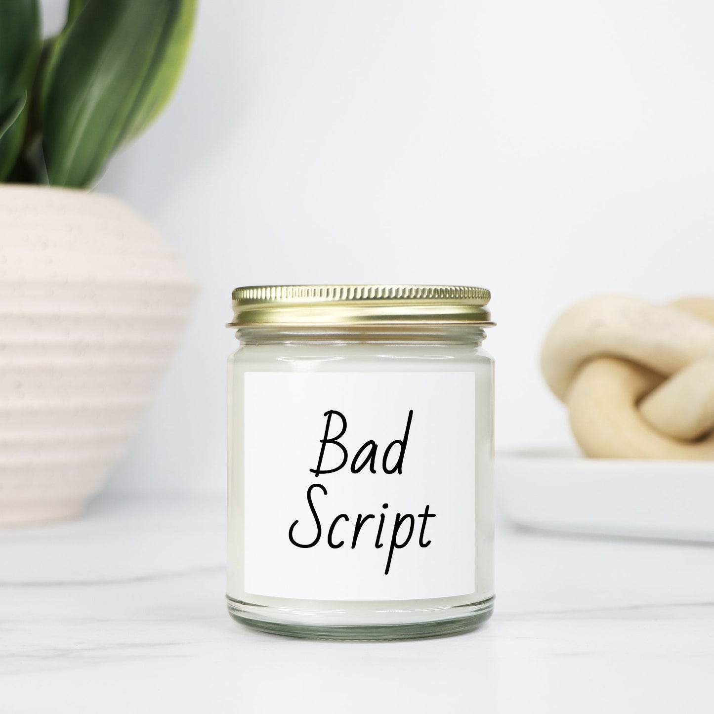 Personalized Snark Candle - Clear Jar 9oz