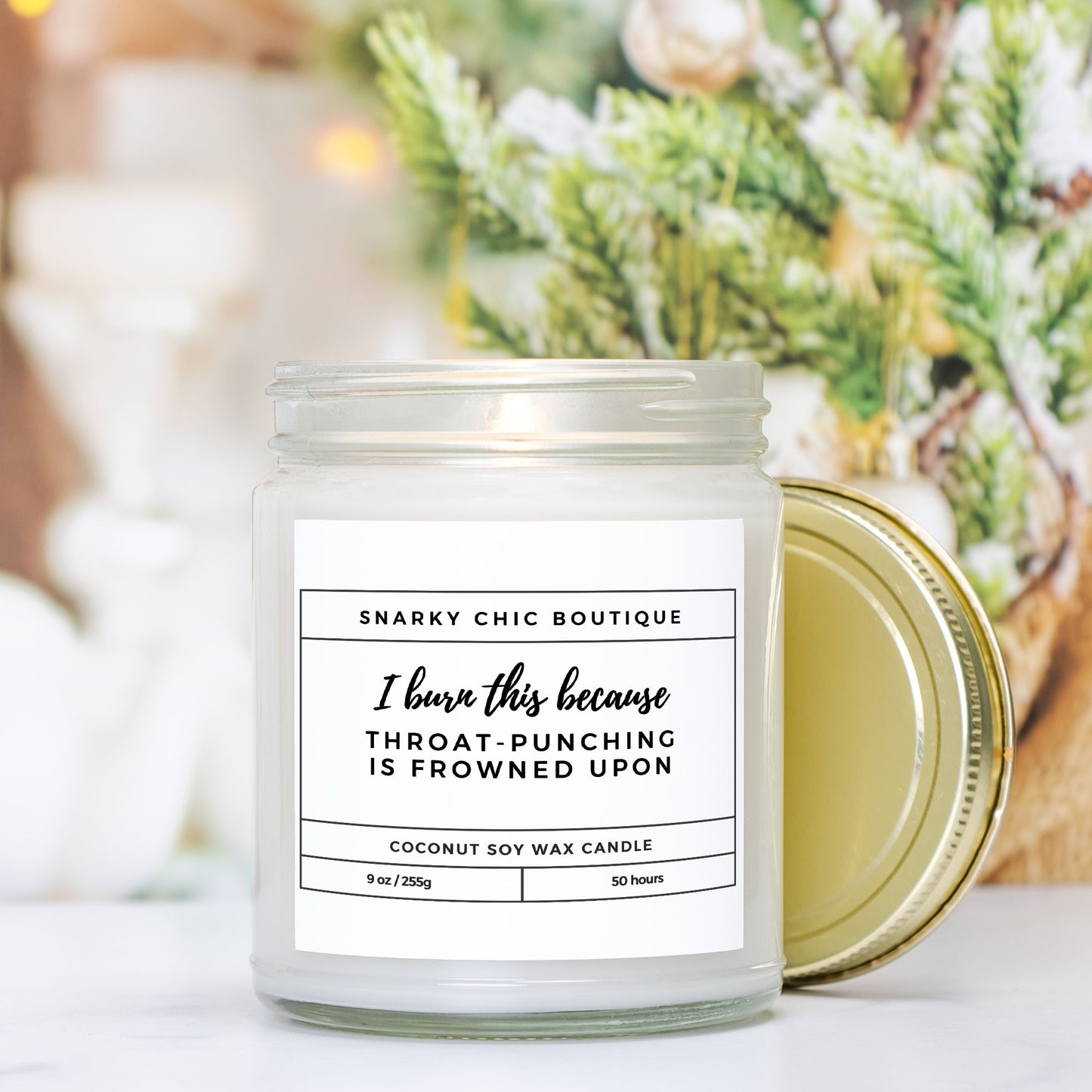 I Burn This Because...9oz Candle - Choose Your Scent!