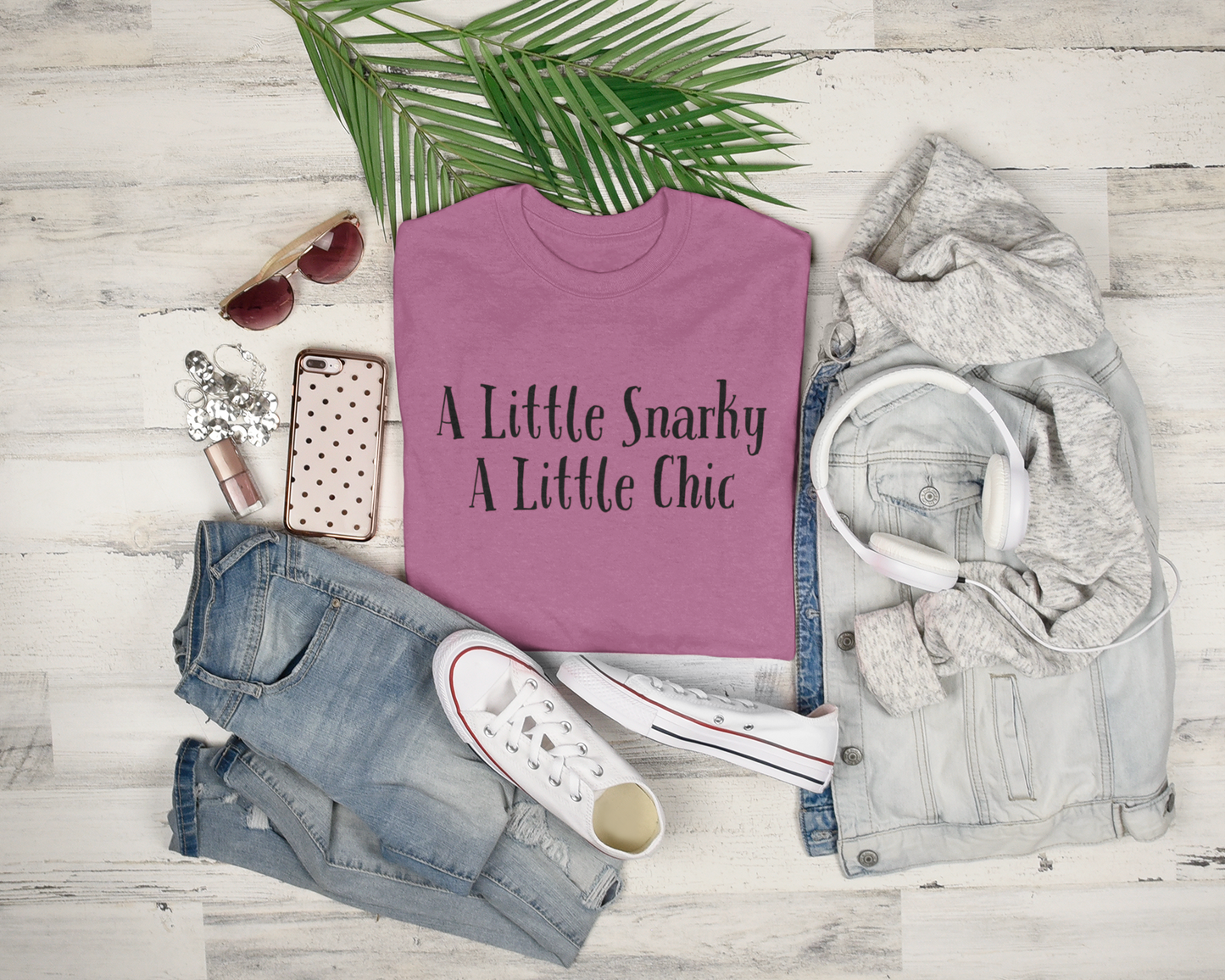 A Little Snarky A Little Chic Bella Canvas Unisex Tee