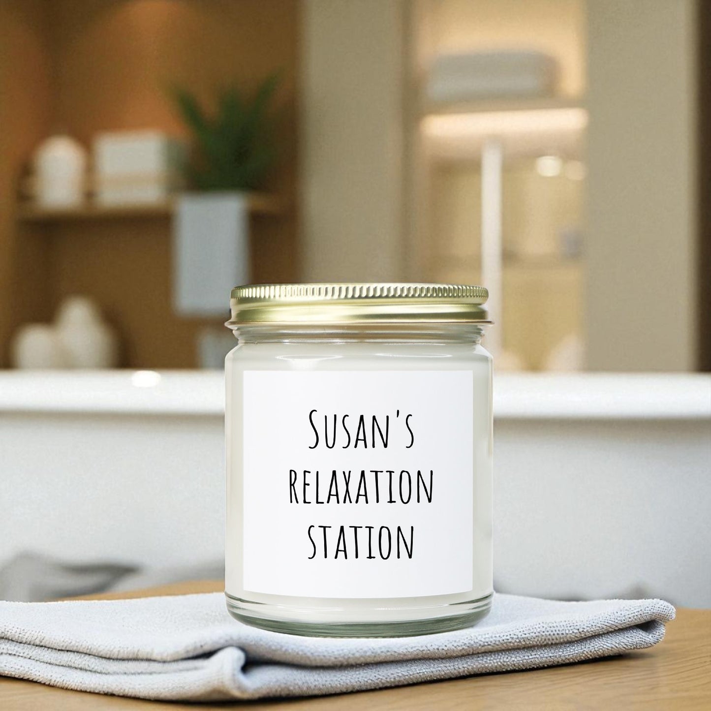 Personalized Snark Candle - Clear Jar 9oz
