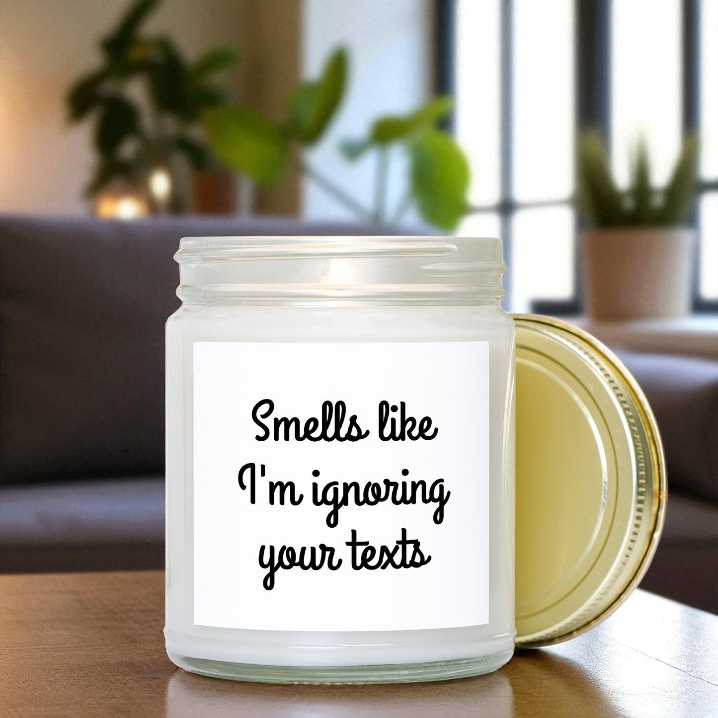 Personalized Snark Candle - Clear Jar 9oz