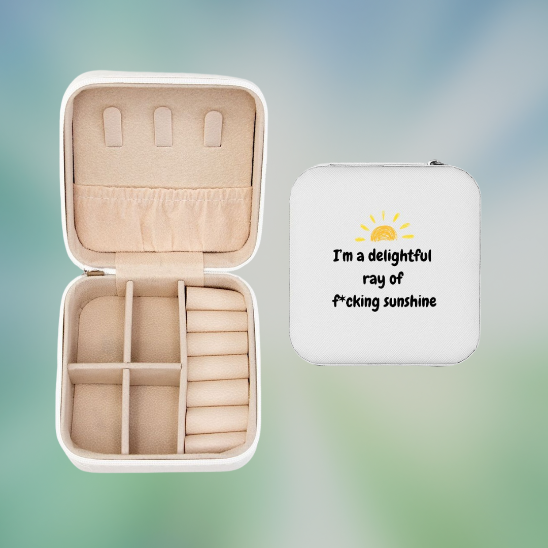 Jewelry Travel Case - I'm a Delightful Ray of F*cking Sunshine