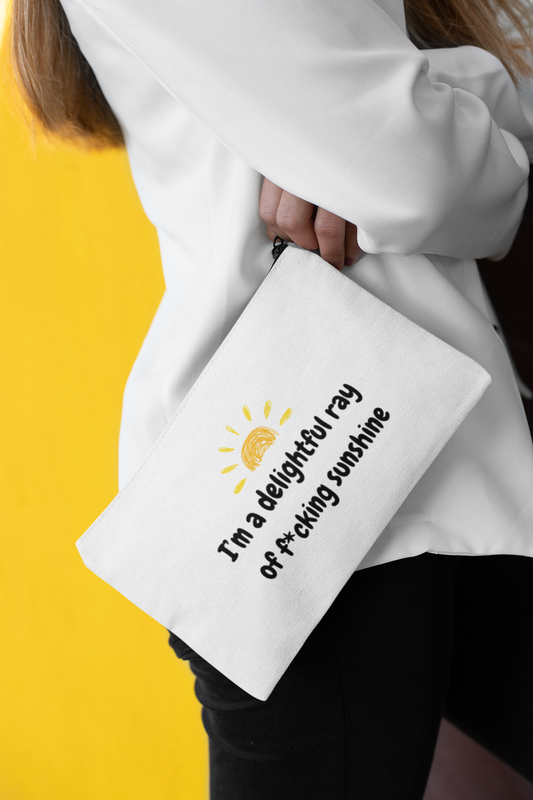 I'm a Delightful Ray of F*cking Sunshine Cosmetic Bag
