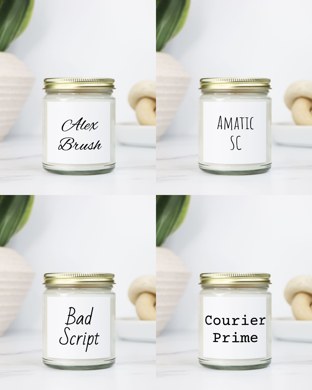 Personalized Snark Candle - Clear Jar 9oz