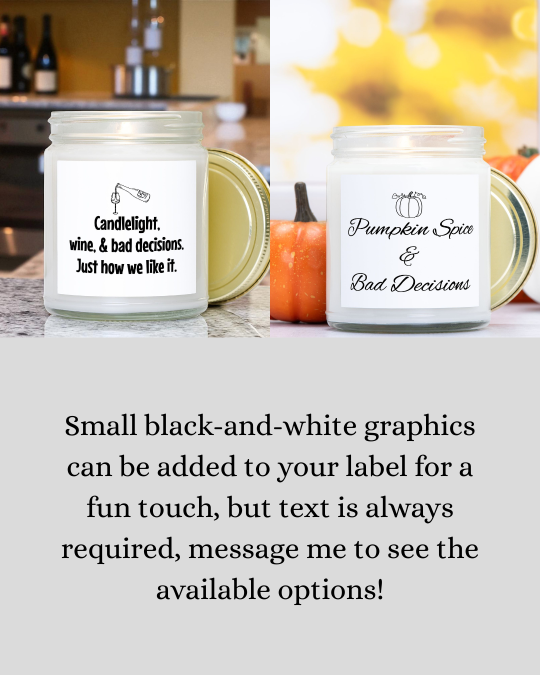 Personalized Snark Candle - Clear Jar 9oz